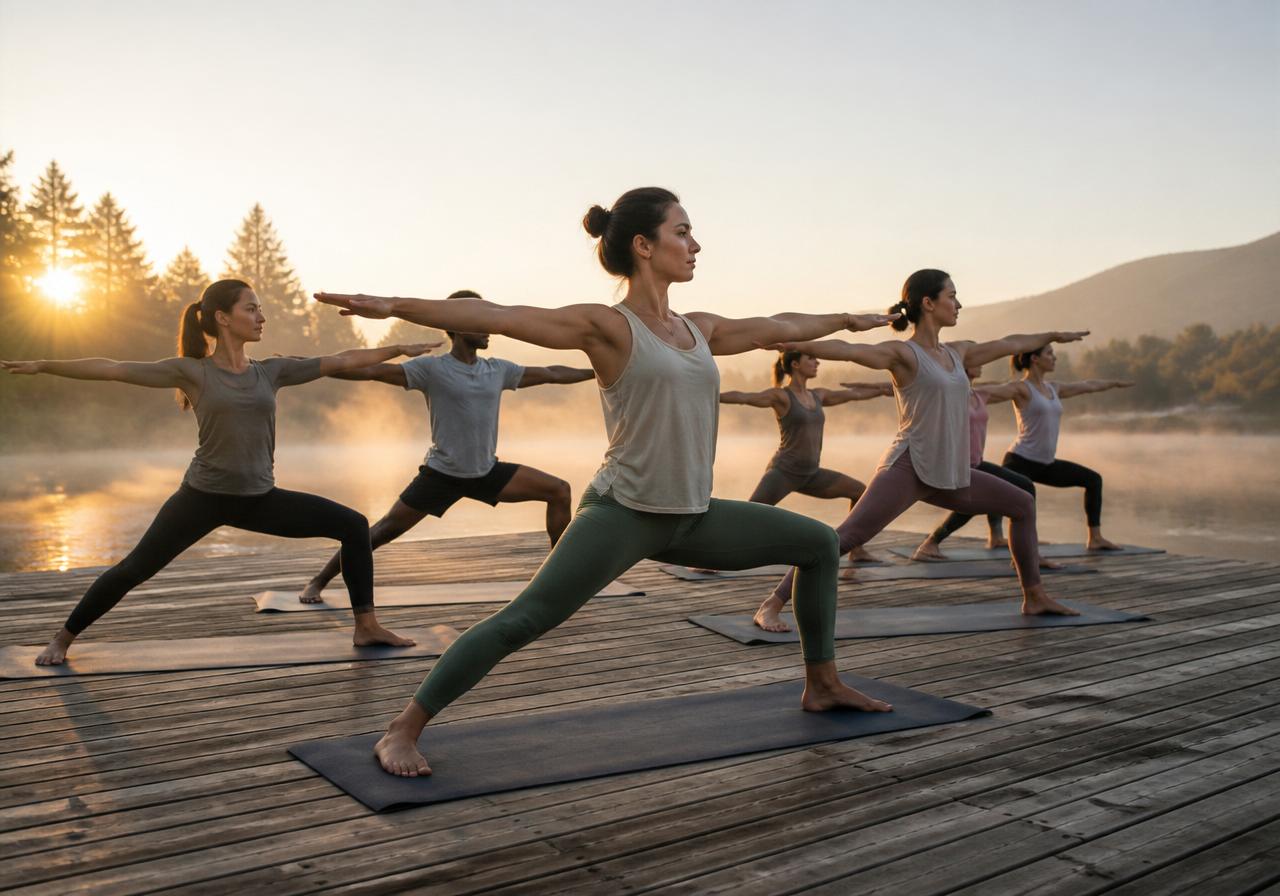 Yoga & wellness at a club